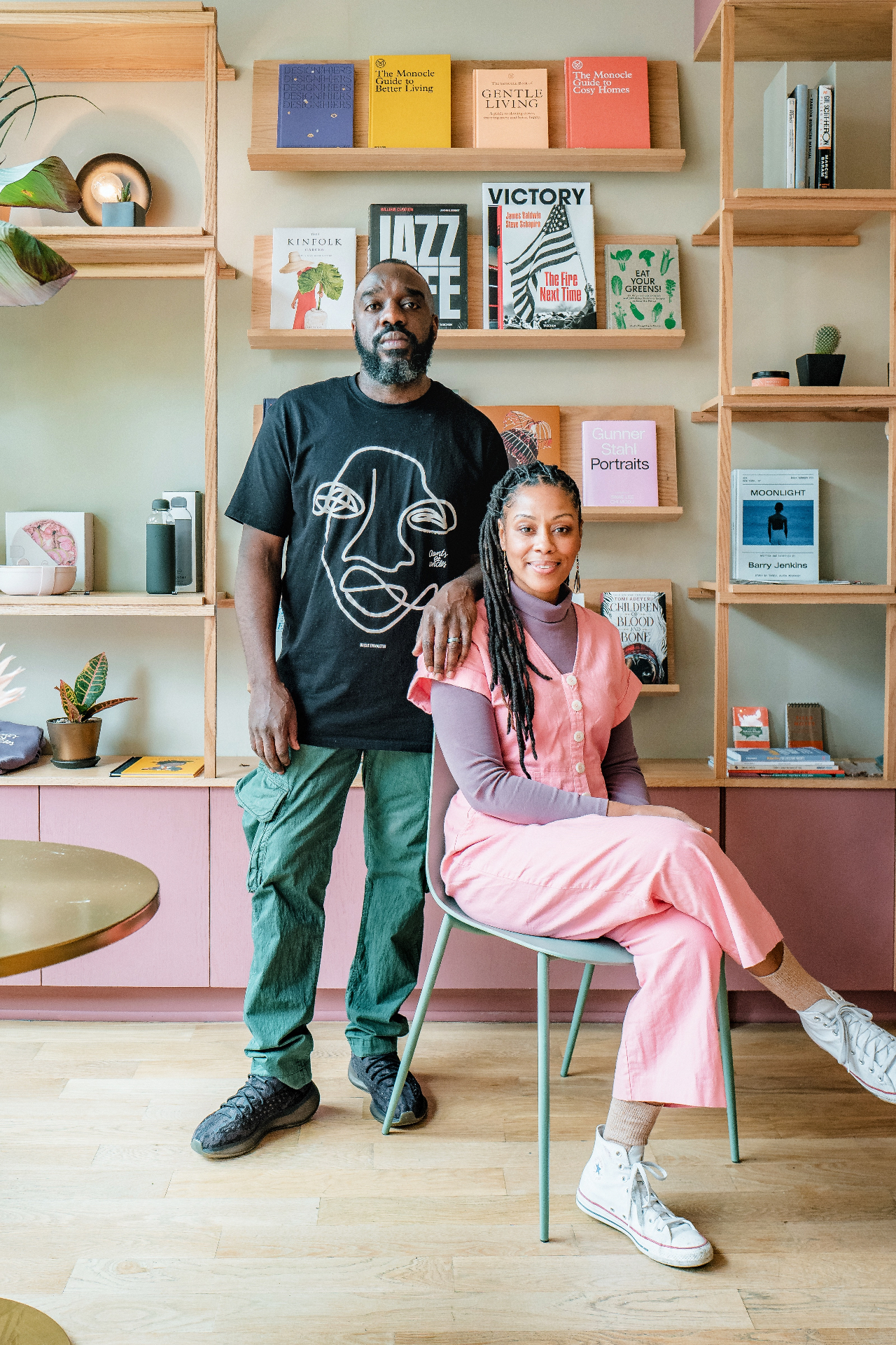 Aunts et Uncles founders Nicole and Michael Nicholas in their Flatbush space